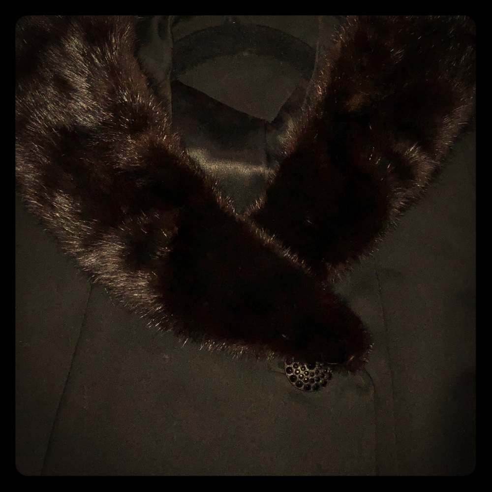 Vintage 60s Len Artel fur collar winter coat